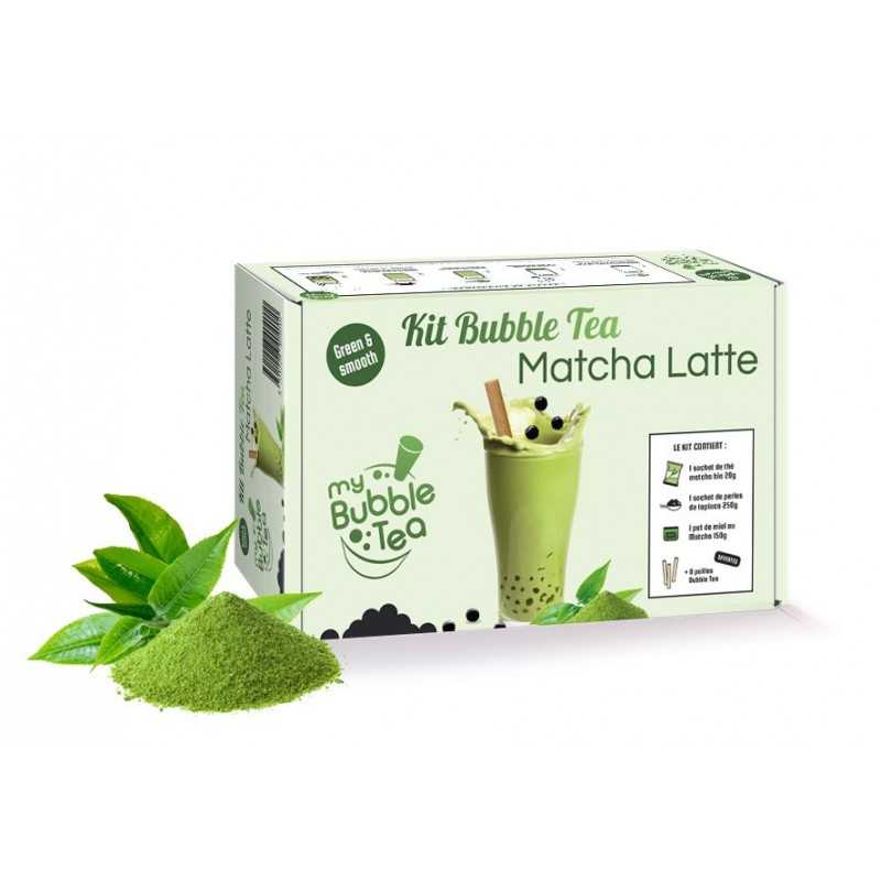 Kit de 4 Bubble Tea au thé vert Matcha 4x60g