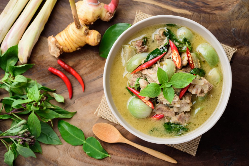 Poulet au Curry Vert Thaïlandais et ses variantes